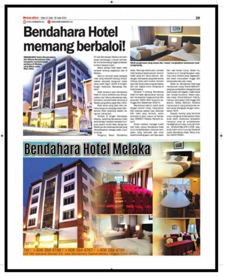 Bendahara Hotel @ Malacca City Buitenkant foto